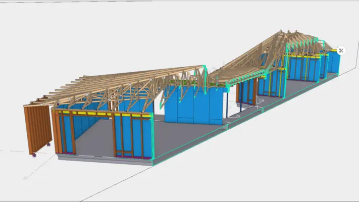Image from Jussi Summer House gallery. Timber Structure building.